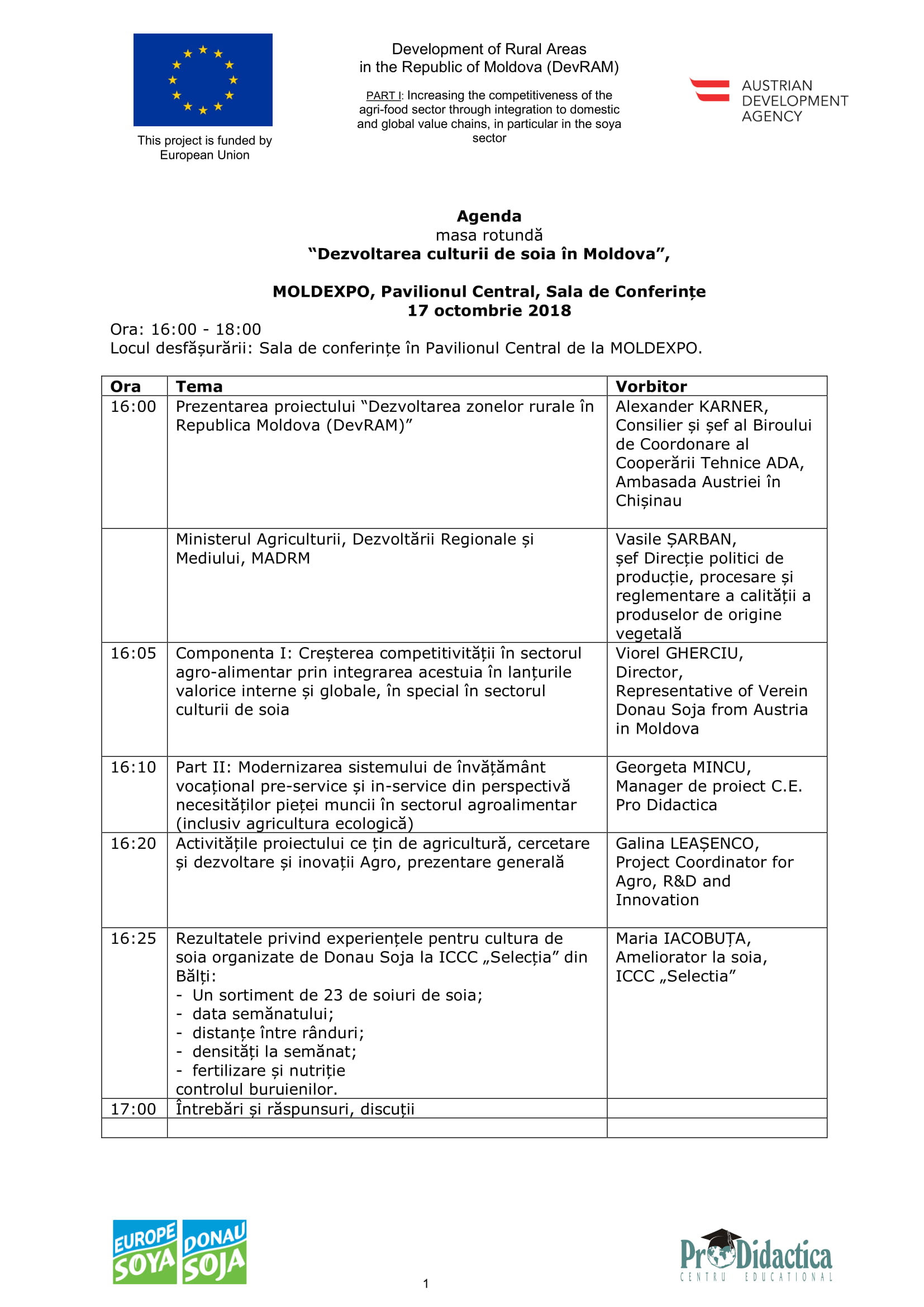 Agenda Masa Rotunda la MOLDEXPO ROM-1
